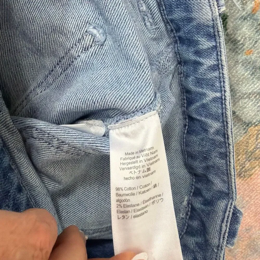 J. Crew Shorts Women 4 Blue Denim Sky Fall Wash High Rise Front Pocket small